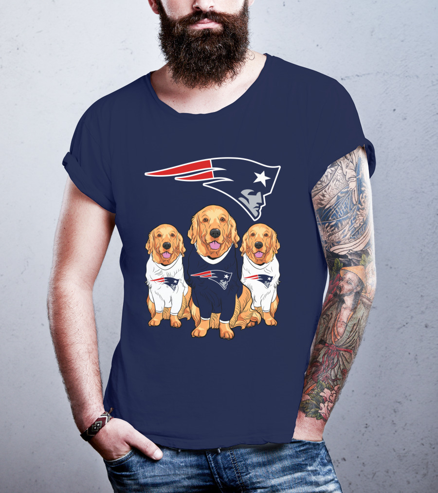 Patriots Logo Golden Retrievers T-Shirt