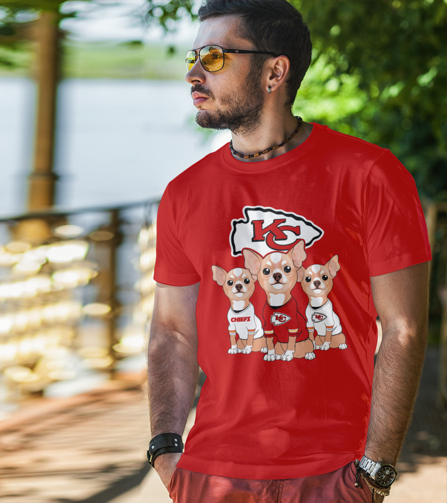Kansas City Chiefs Chihuahuas T-Shirt