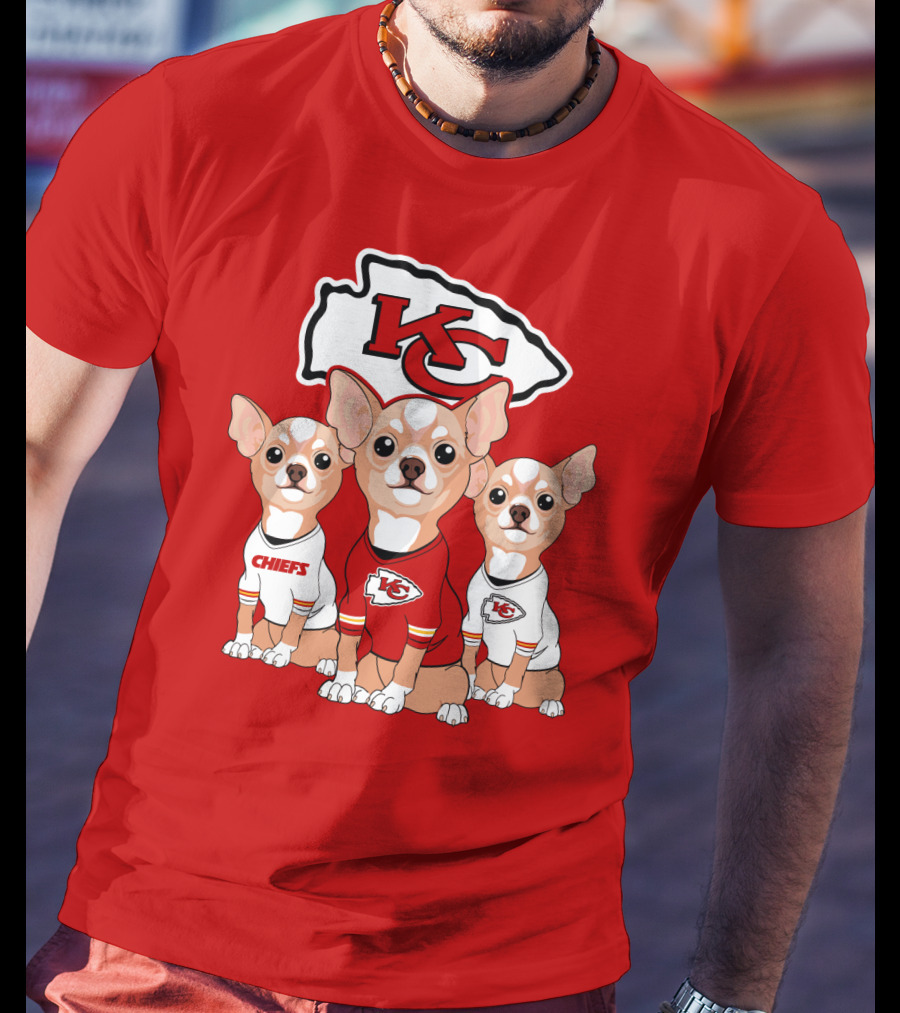 Kansas City Chiefs Chihuahuas T-Shirt