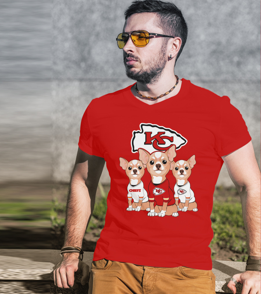 Kansas City Chiefs Chihuahuas T-Shirt