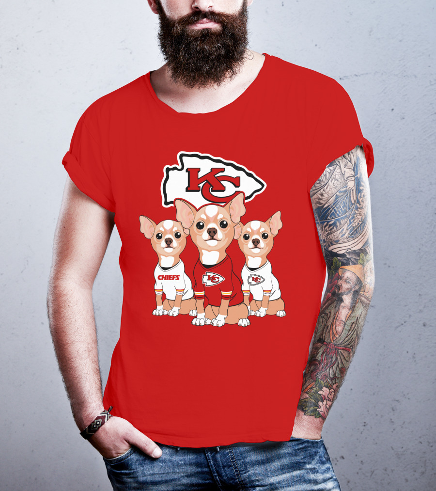 Kansas City Chiefs Chihuahuas T-Shirt