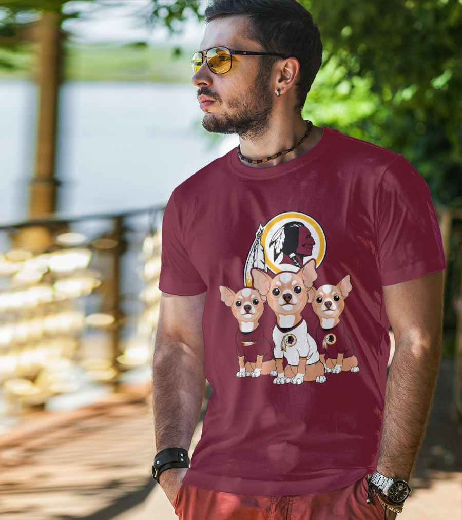 Redskins Chihuahua Trio T-Shirt