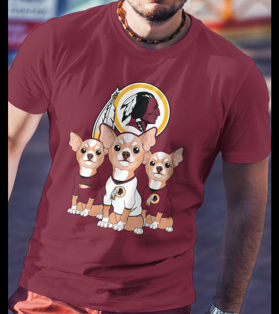 Redskins Chihuahua Trio T-Shirt