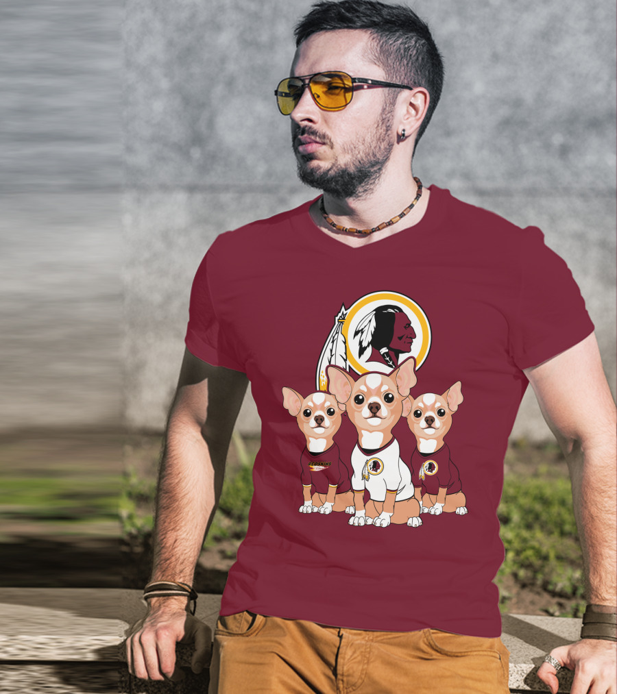 Redskins Chihuahua Trio T-Shirt
