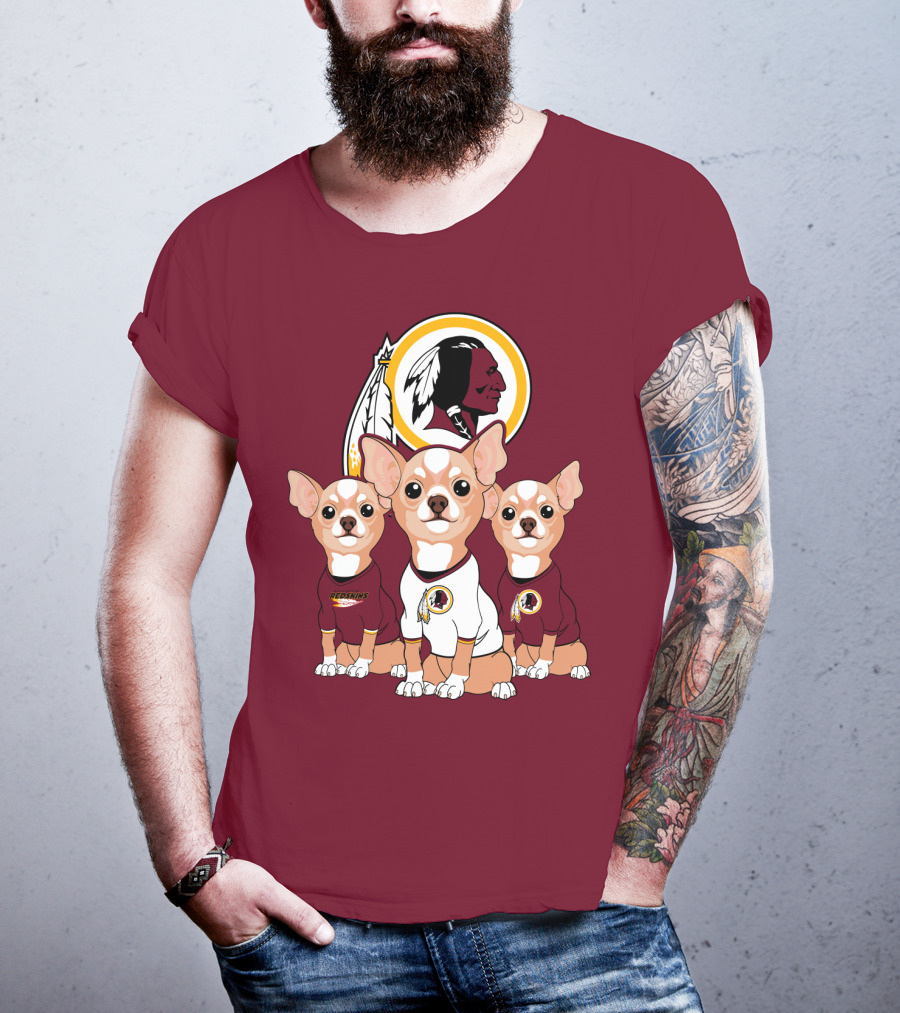 Redskins Chihuahua Trio T-Shirt