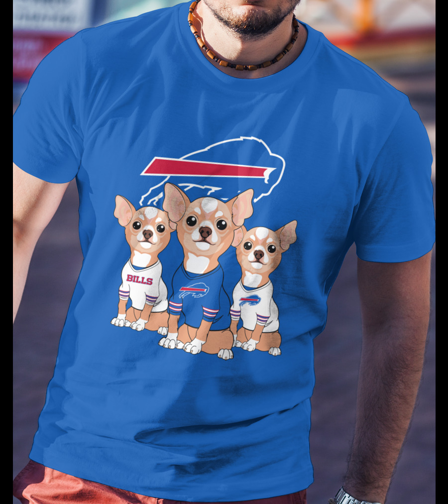 Buffalo Bills Chihuahua Trio T-Shirt