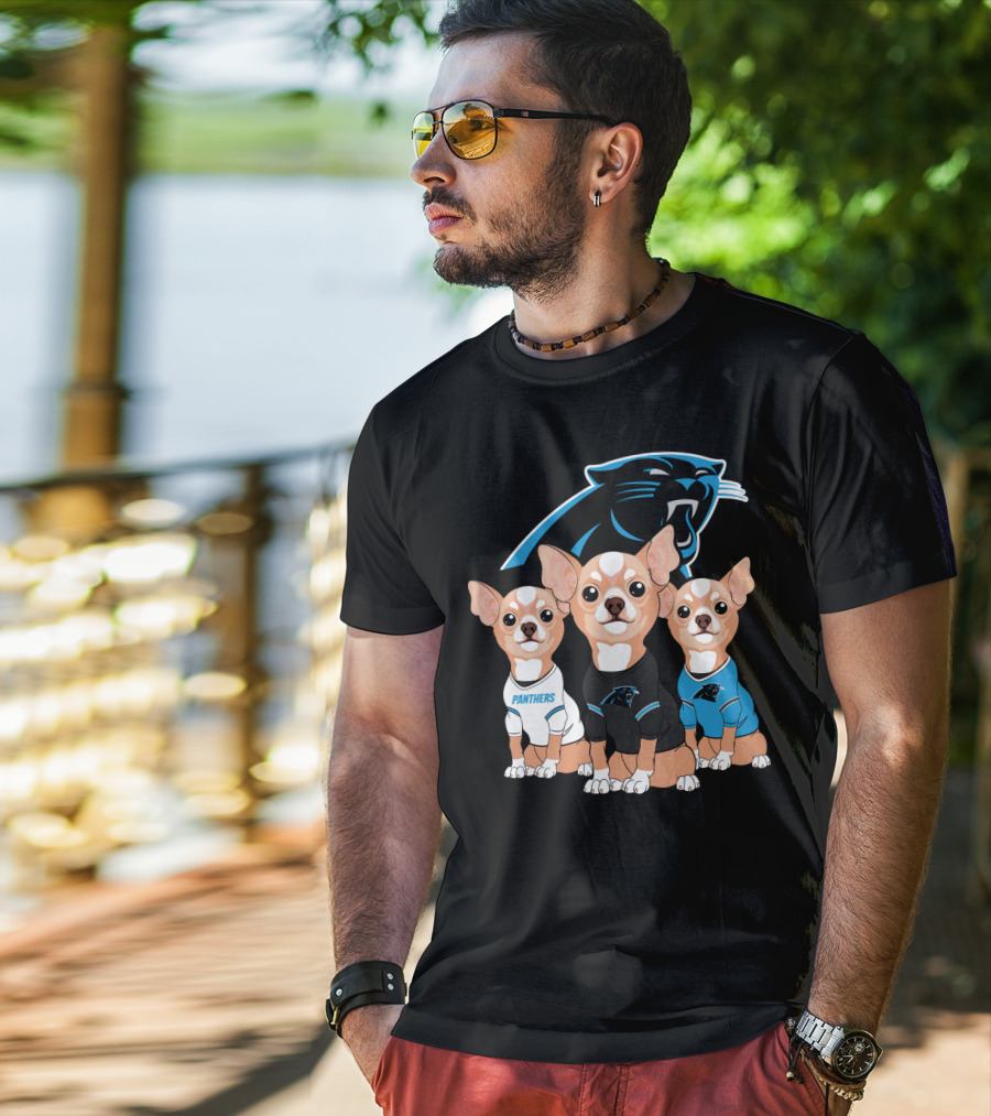 Carolina Panthers Chihuahua T-Shirt