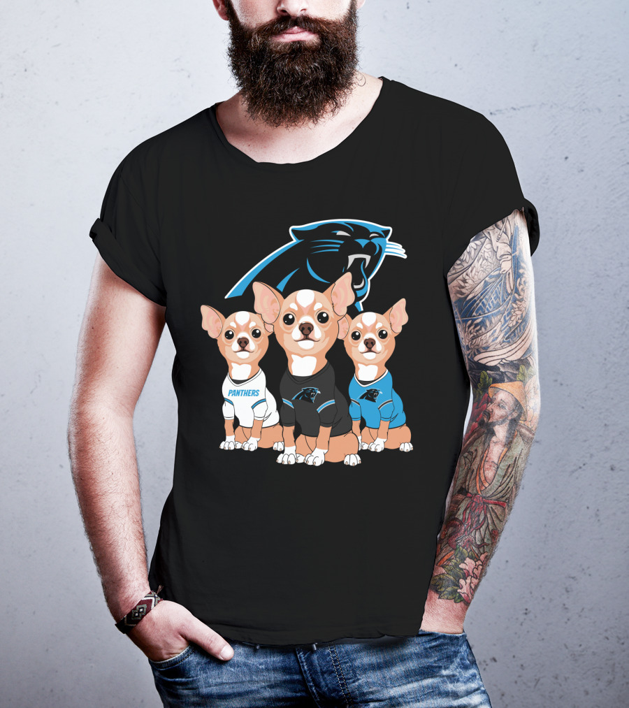 Carolina Panthers Chihuahua T-Shirt