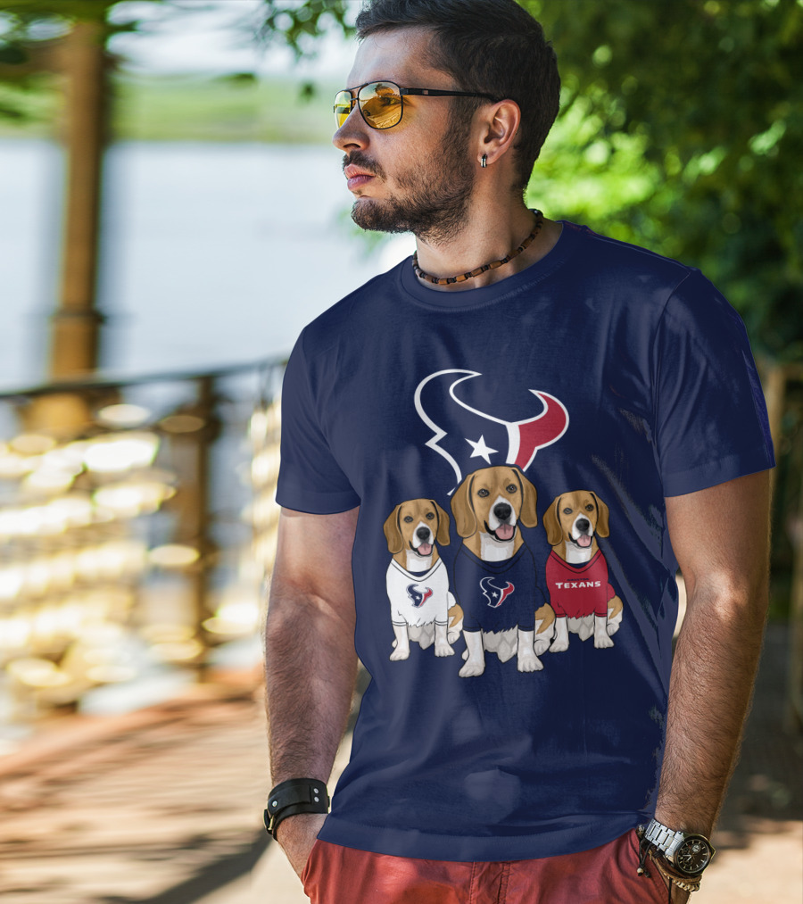 Houston Texans Beagle Trio T-Shirt
