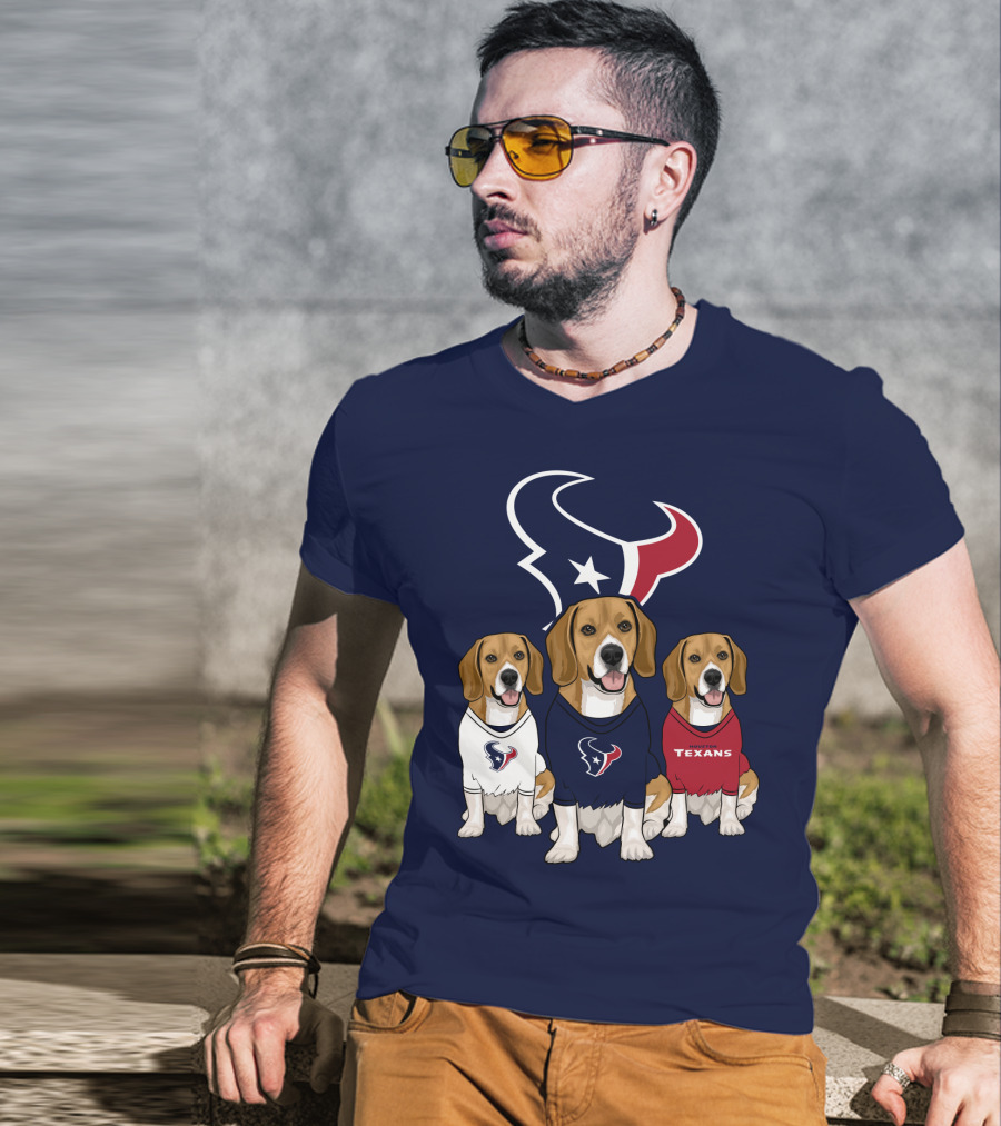Houston Texans Beagle Trio T-Shirt