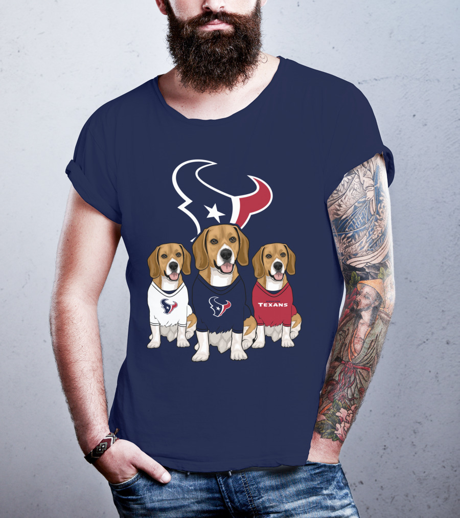 Houston Texans Beagle Trio T-Shirt