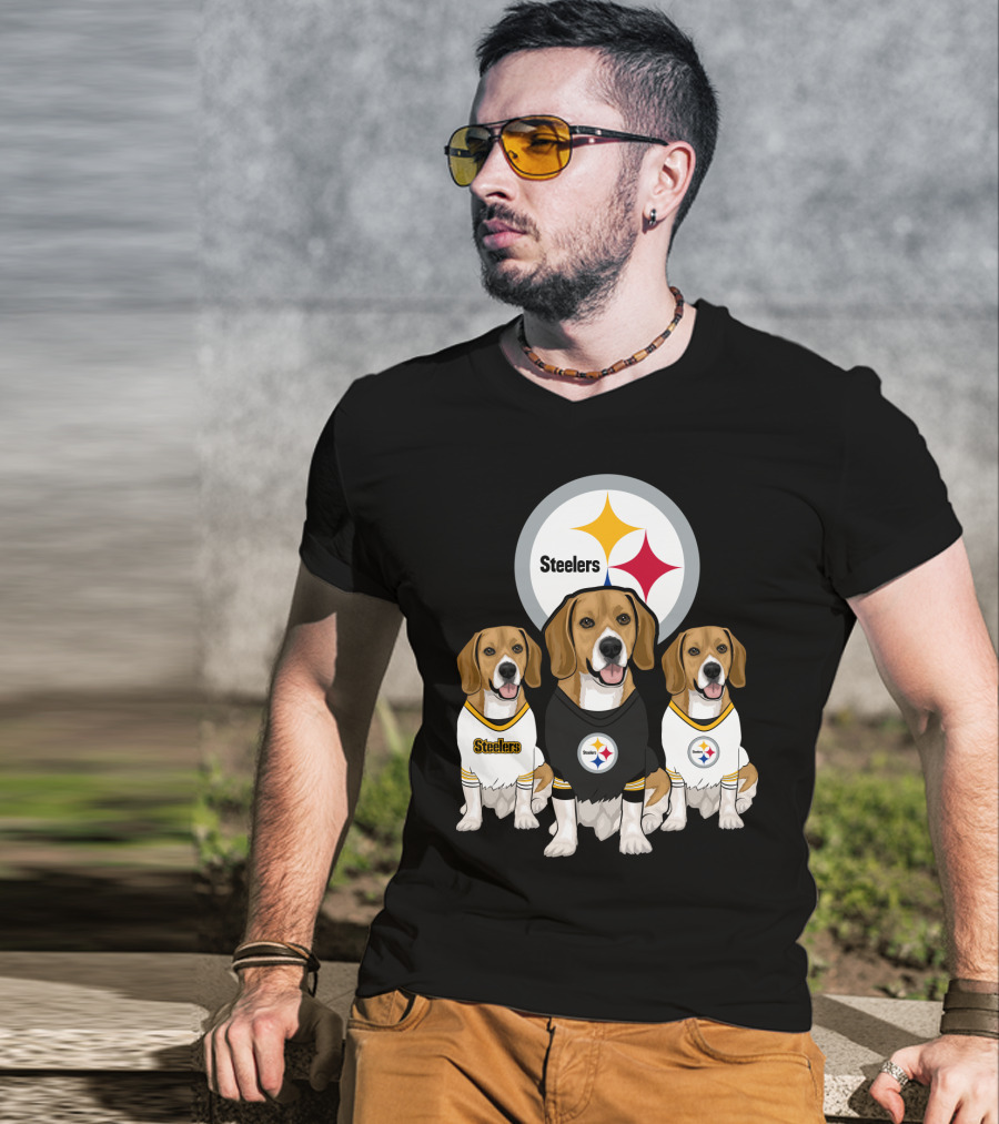 Steelers Beagle Trio T-Shirt