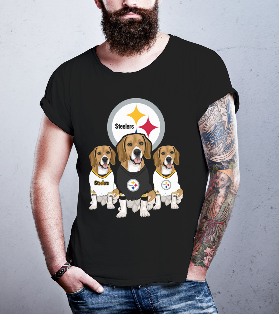 Steelers Beagle Trio T-Shirt
