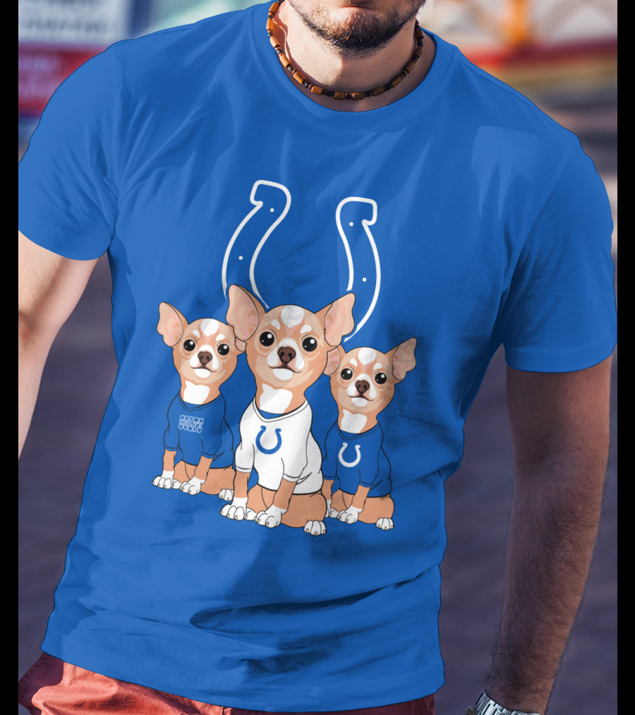 Indianapolis Colts Chihuahua Trio T-Shirt