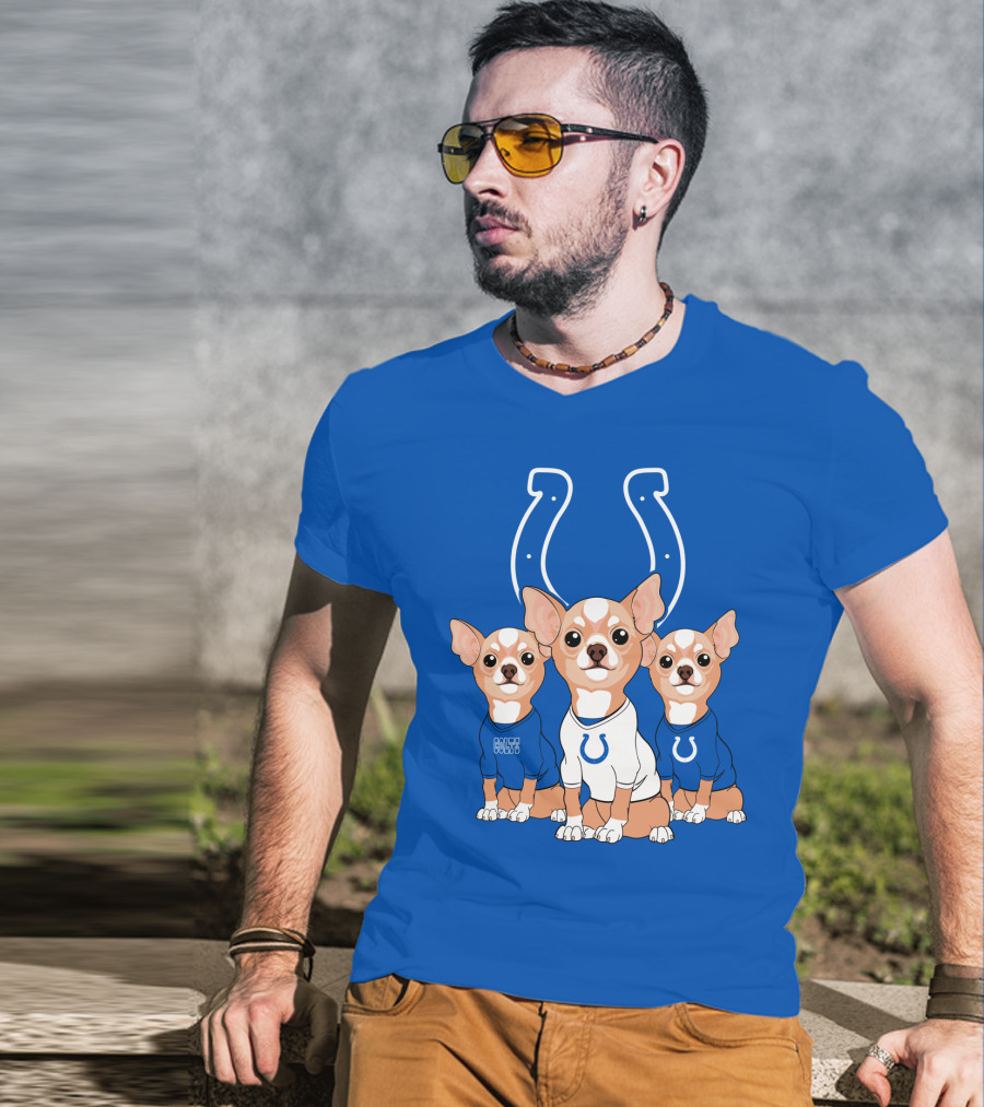 Indianapolis Colts Chihuahua Trio T-Shirt