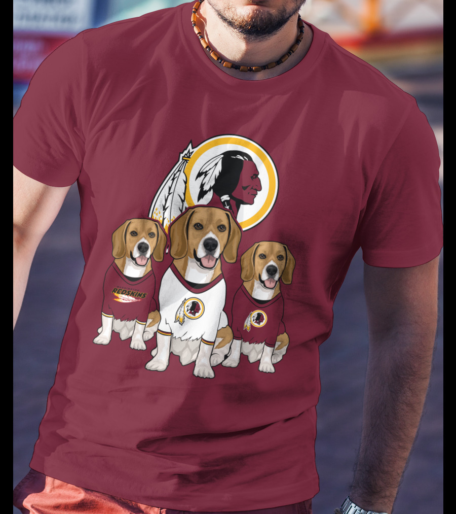 Washington Football Team Beagle Trio T-Shirt