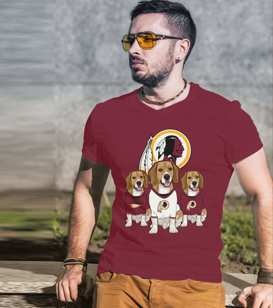 Washington Football Team Beagle Trio T-Shirt