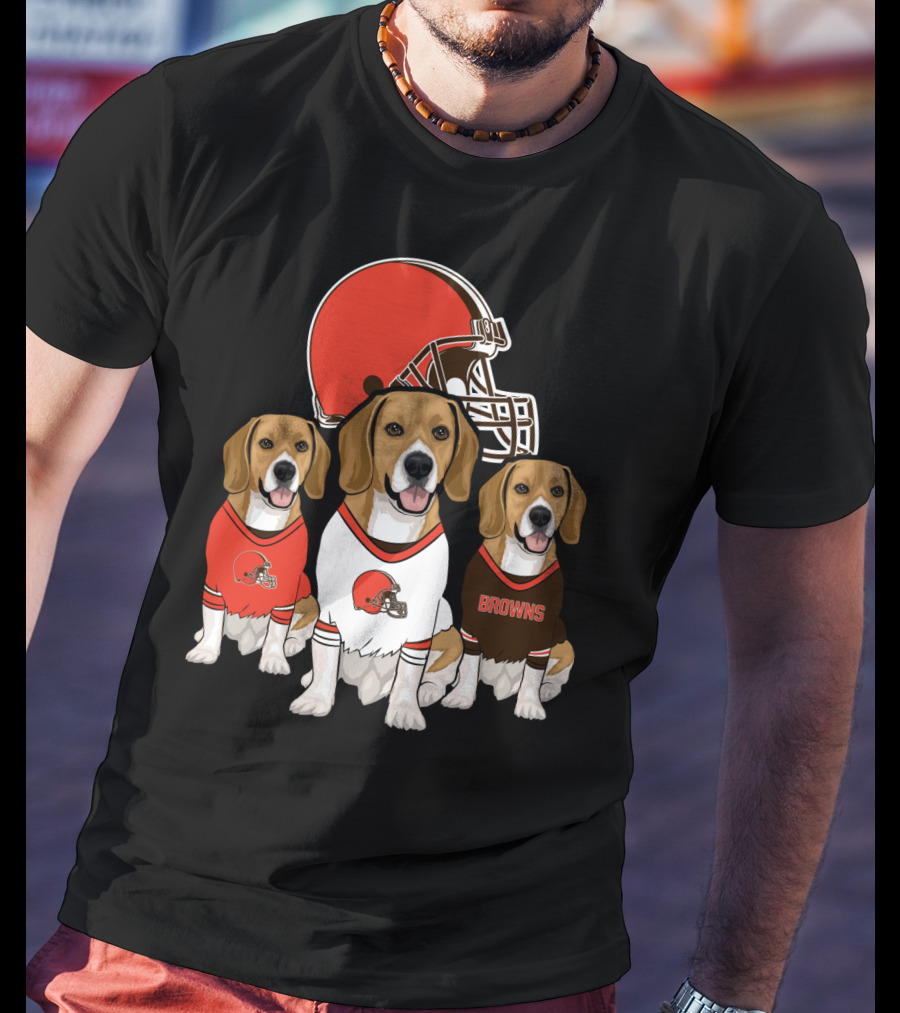 Cleveland Browns Beagles T-Shirt