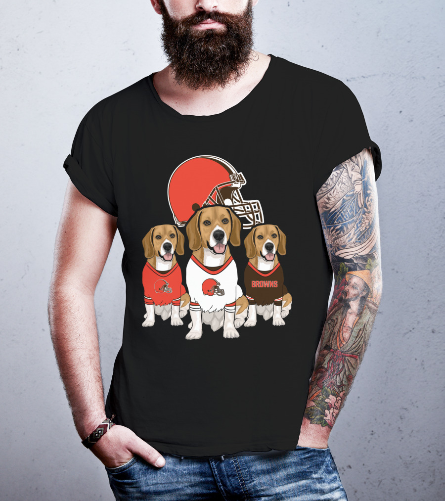 Cleveland Browns Beagles T-Shirt