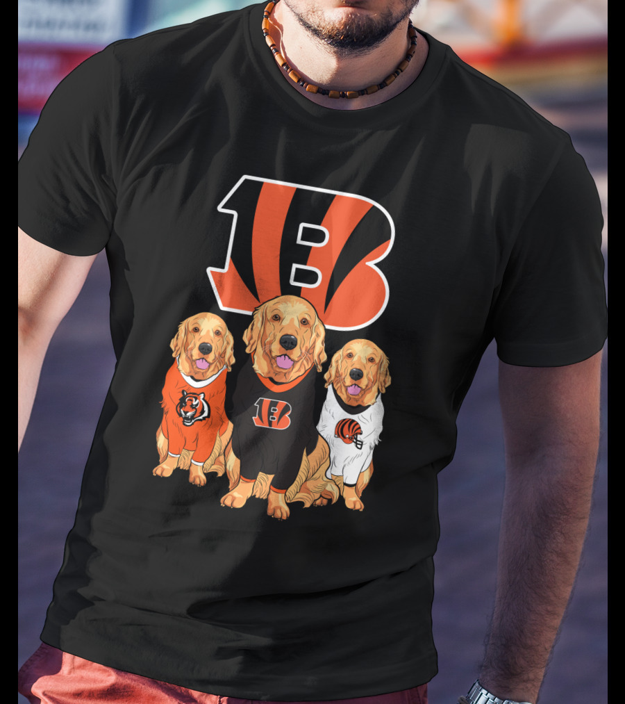 Cincinnati Bengals Beagle Dog Trio T-Shirt