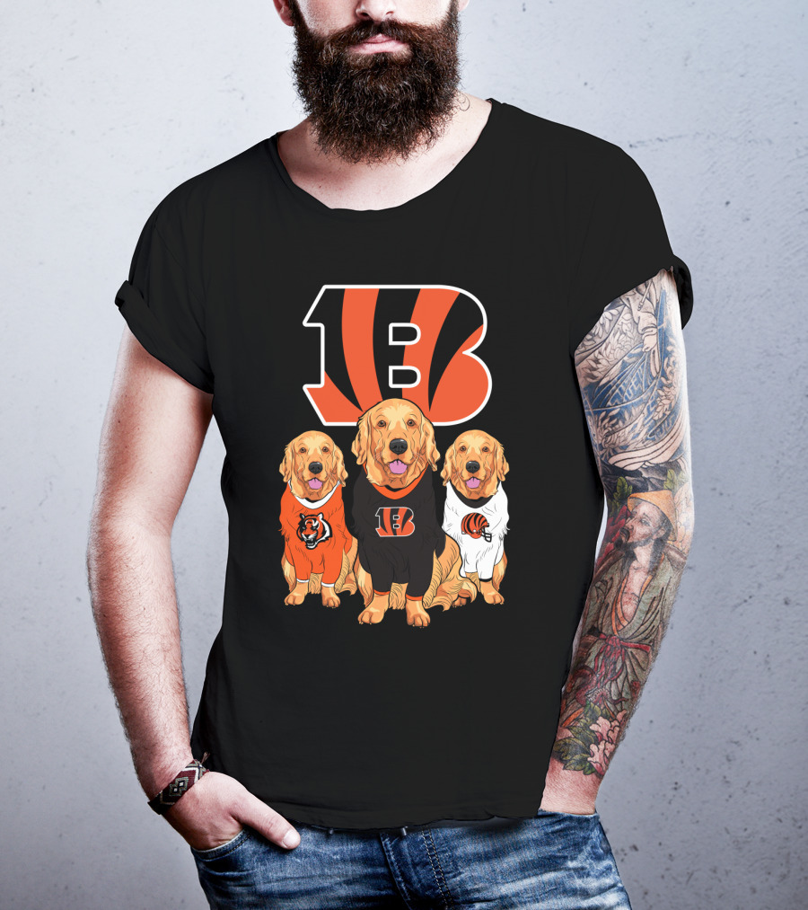 Cincinnati Bengals Beagle Dog Trio T-Shirt