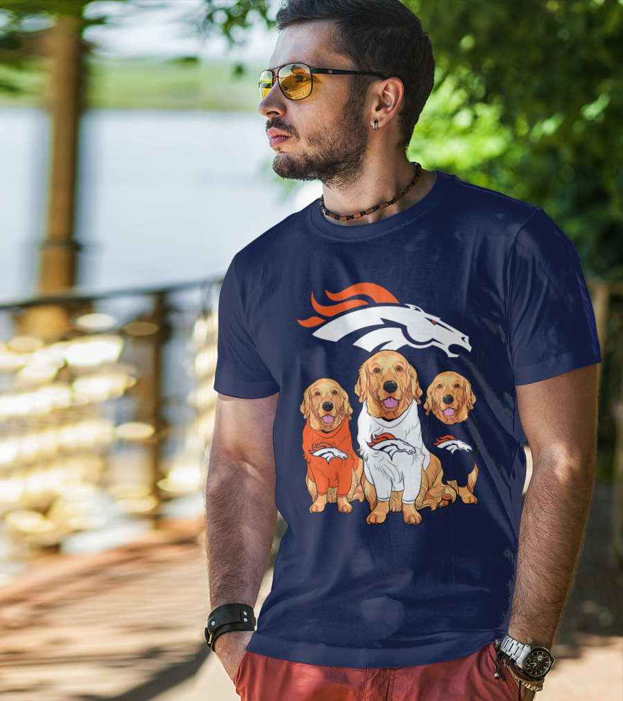 Denver Broncos Golden Retrievers T-Shirt
