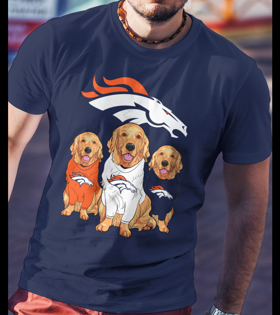Denver Broncos Golden Retrievers T-Shirt