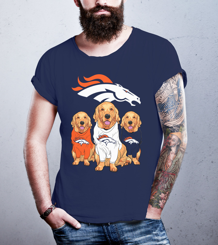 Denver Broncos Golden Retrievers T-Shirt