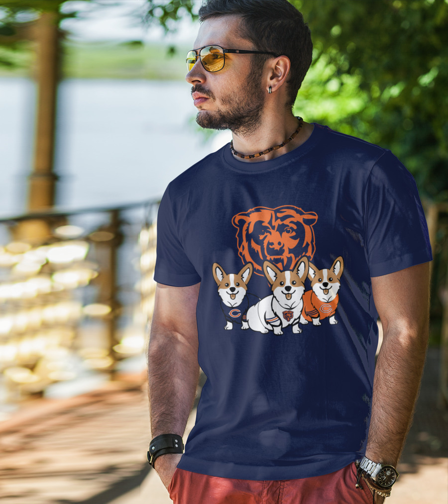 Chicago Bears Corgi T-Shirt