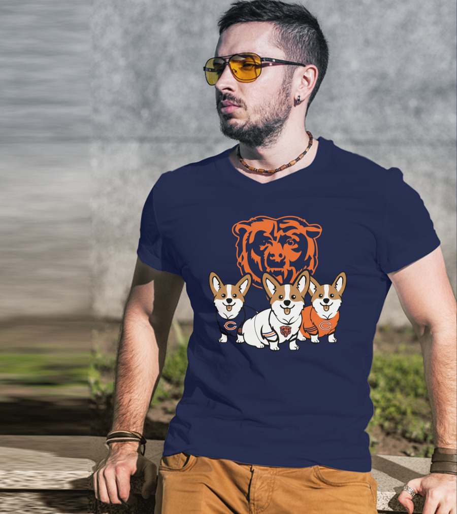 Chicago Bears Corgi T-Shirt