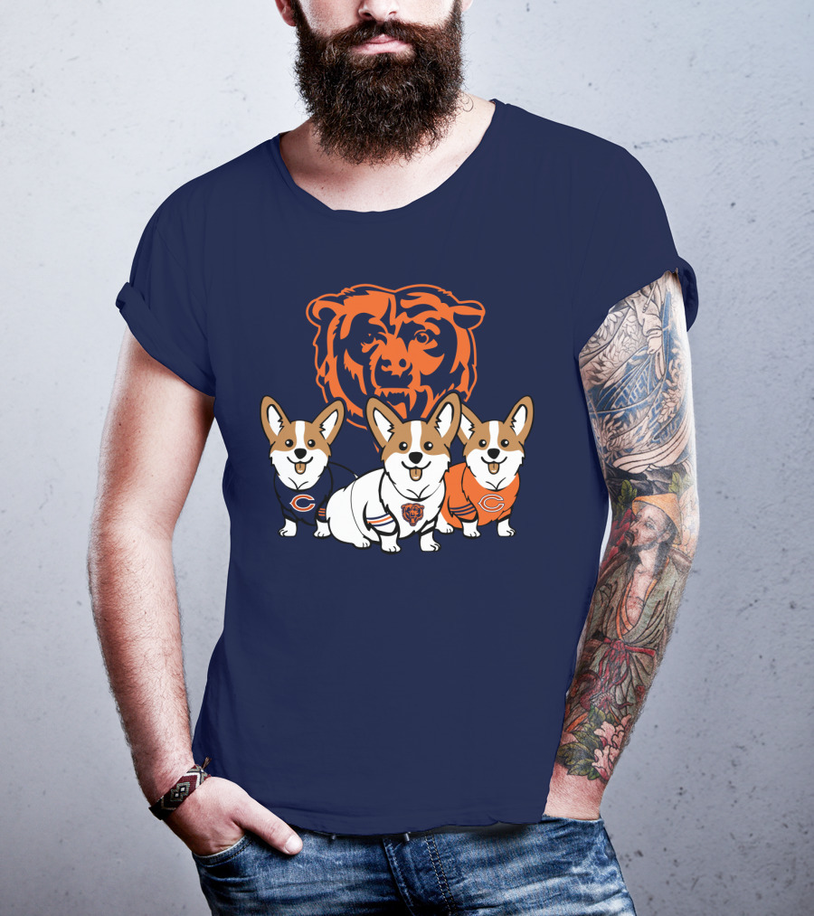 Chicago Bears Corgi T-Shirt