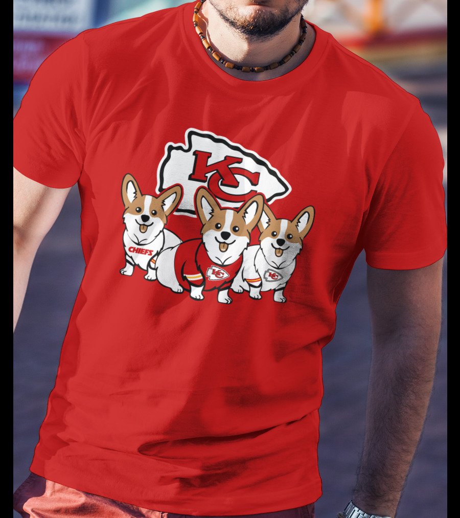 Kansas City Chiefs Corgi T-Shirt