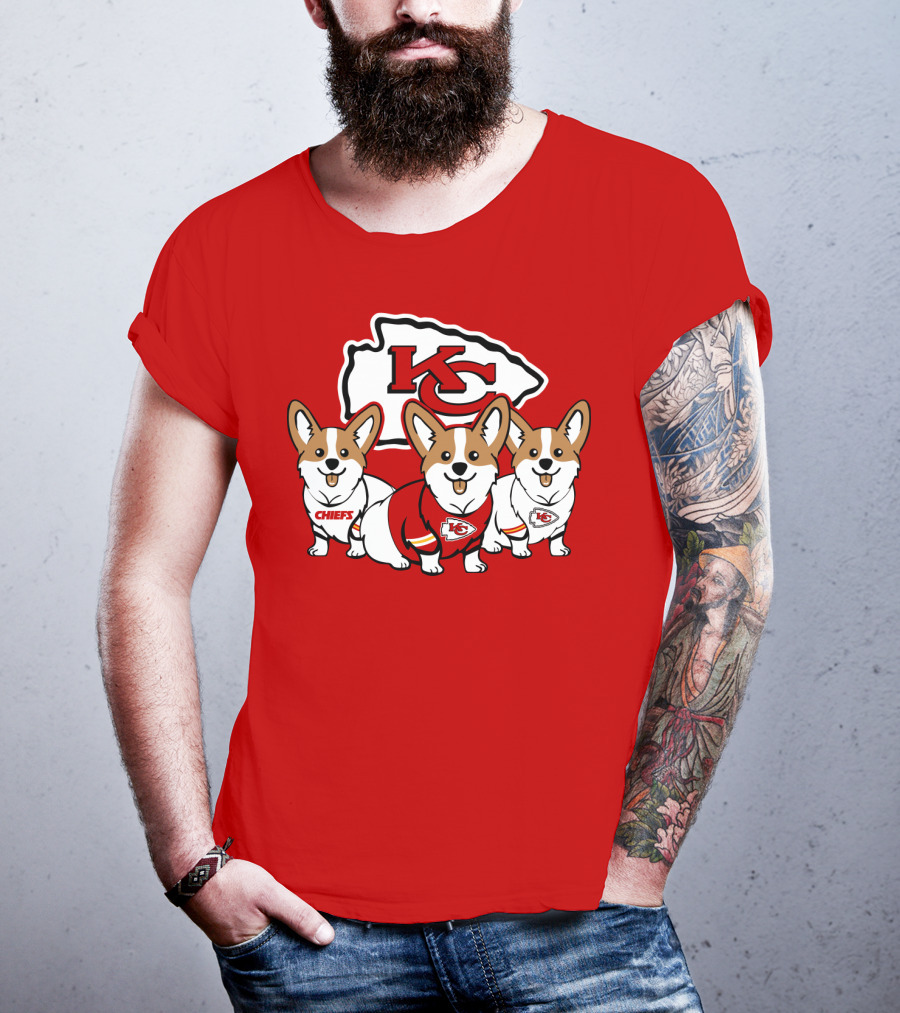 Kansas City Chiefs Corgi T-Shirt