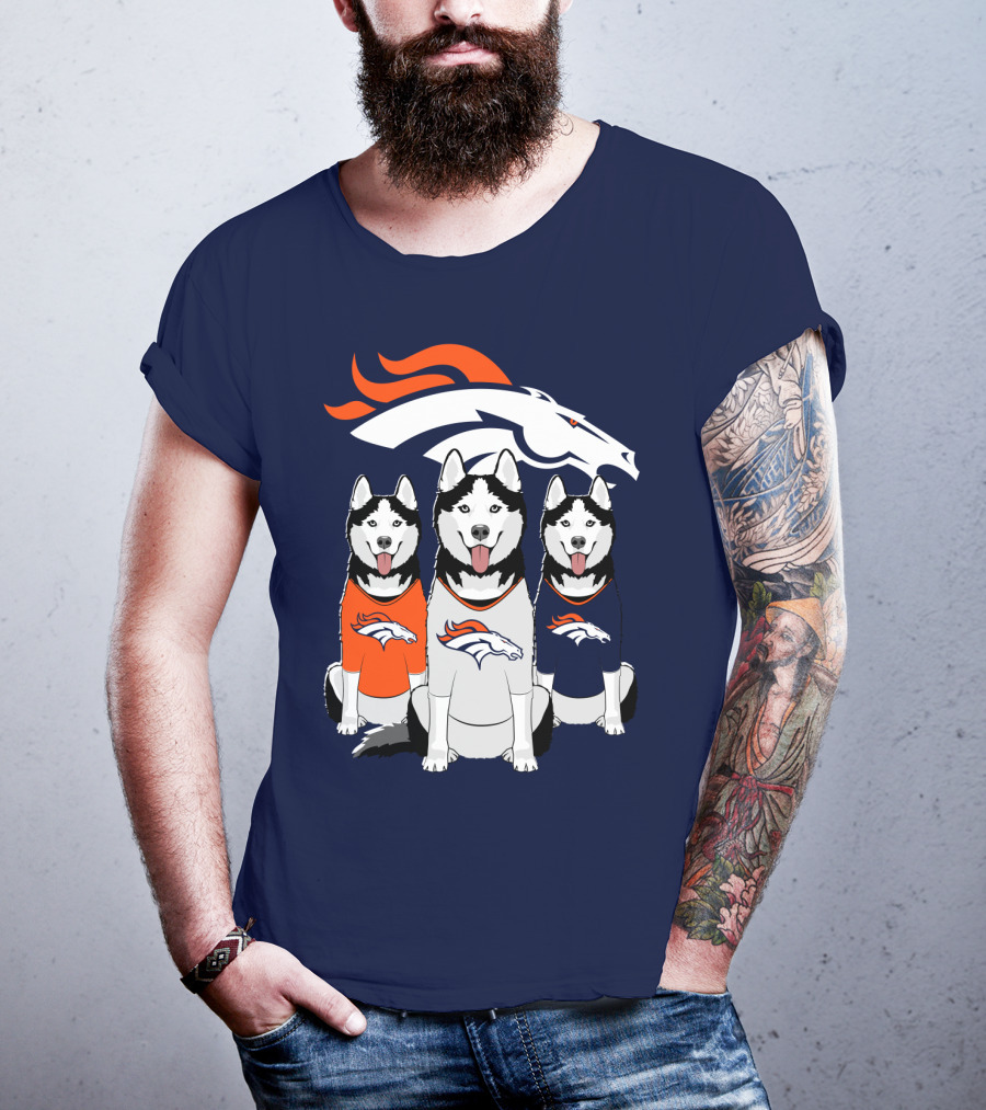 Denver Broncos Husky Trio T-Shirt