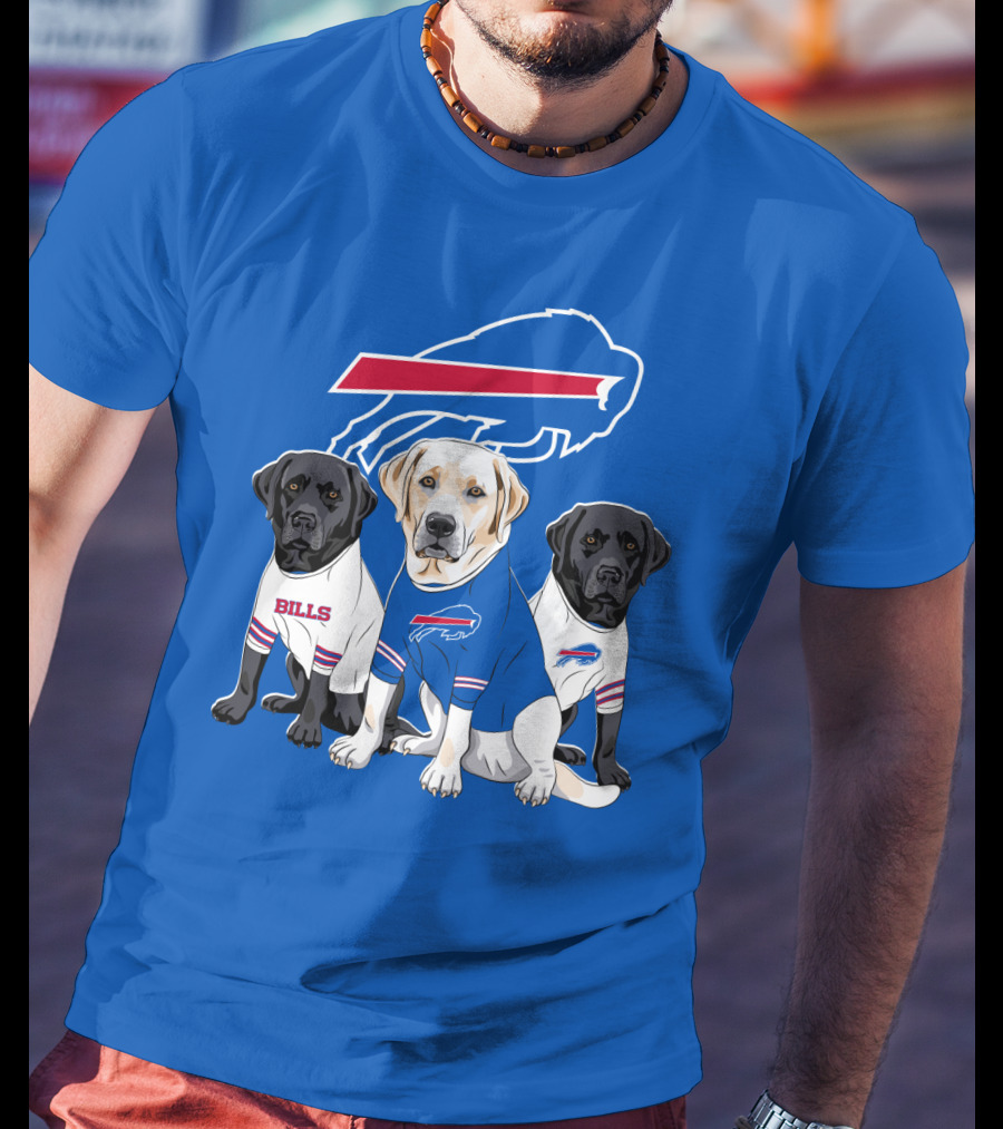 Buffalo Bills Labrador Retriever Trio T-Shirt