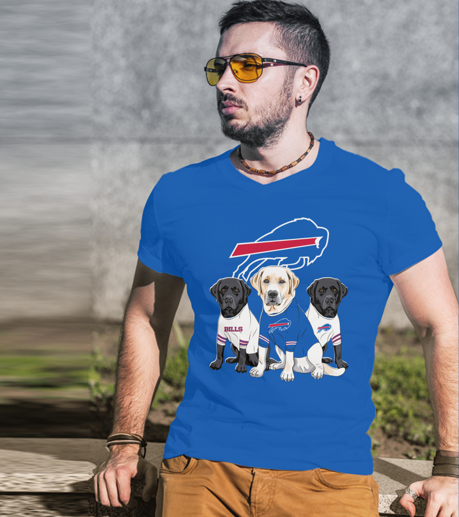 Buffalo Bills Labrador Retriever Trio T-Shirt