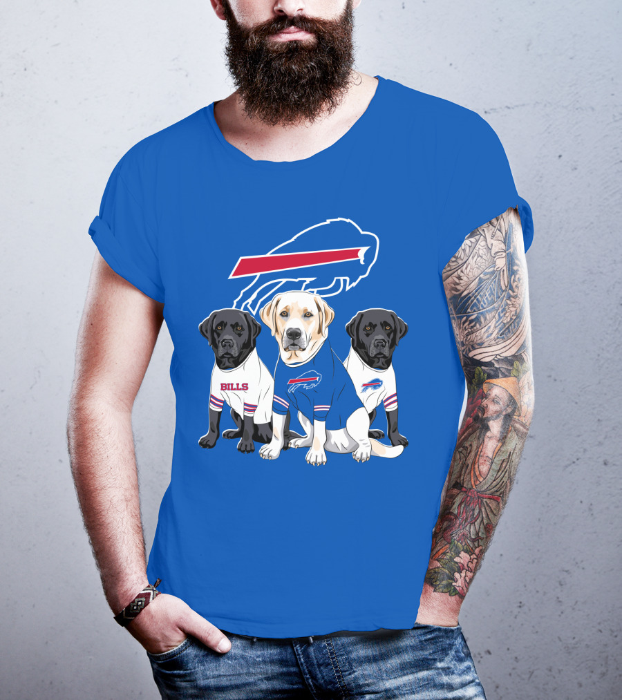 Buffalo Bills Labrador Retriever Trio T-Shirt