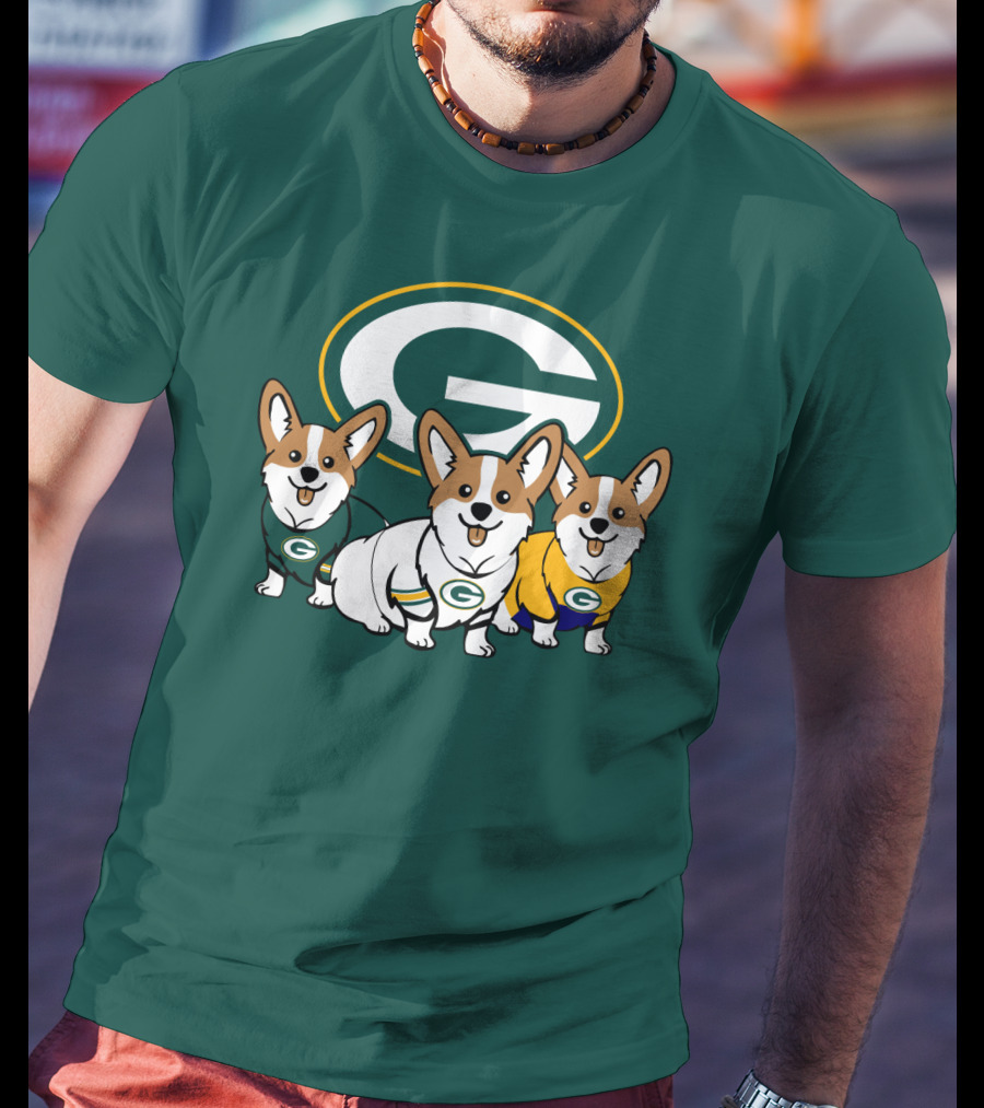 Green Bay Packers Corgi T-Shirt