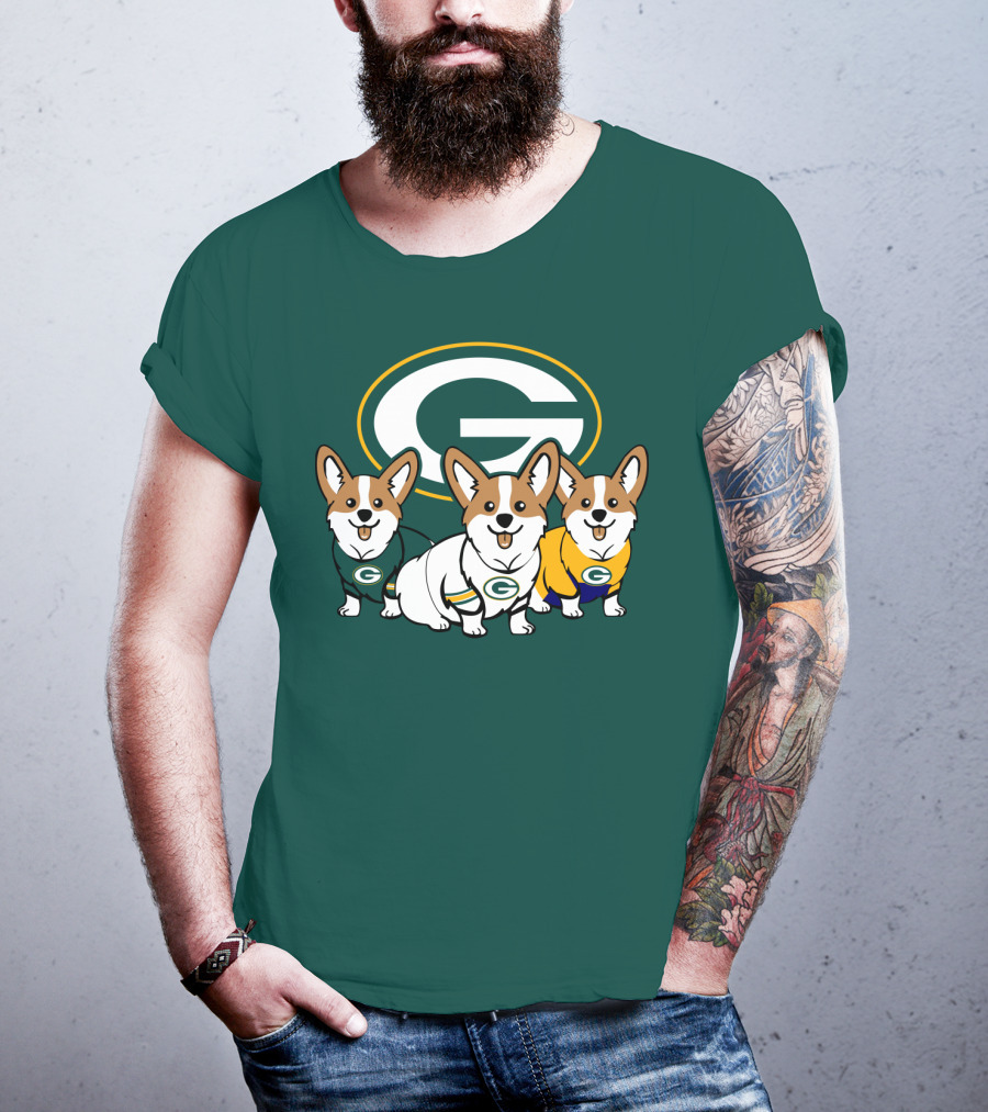 Green Bay Packers Corgi T-Shirt