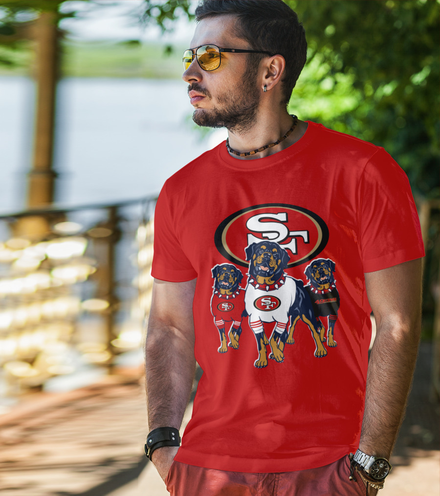 San Francisco 49ers Rottweiler Trio T-Shirt