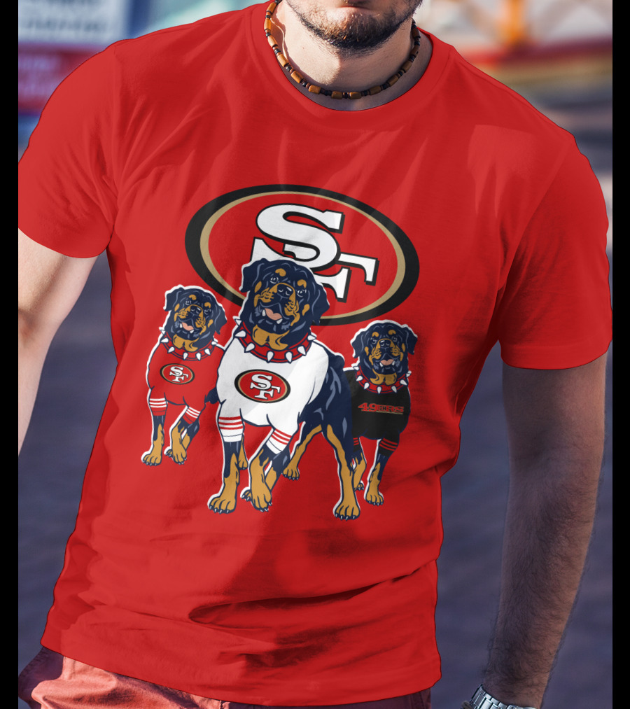 San Francisco 49ers Rottweiler Trio T-Shirt