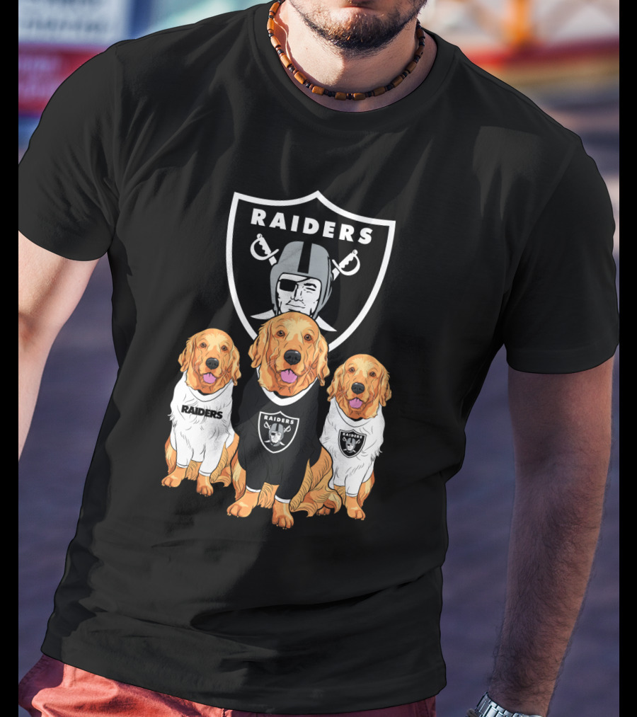 Las Vegas Raiders Golden Retrievers T-Shirt