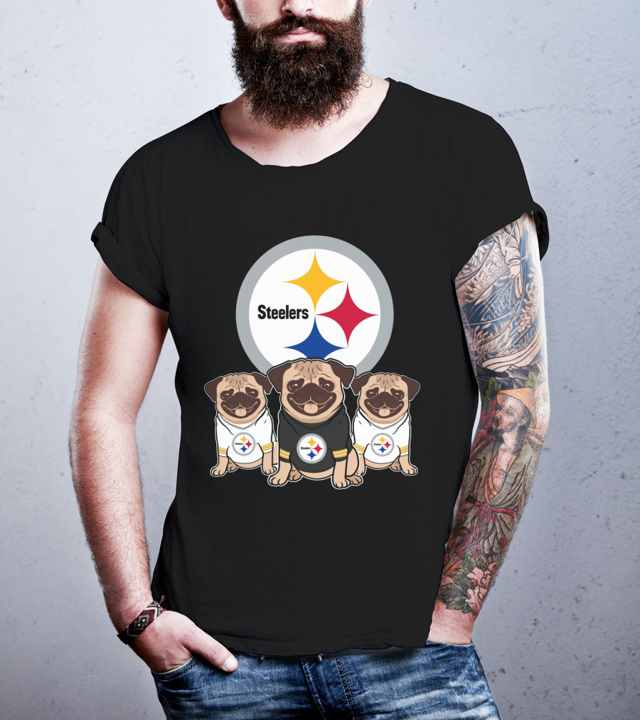 Steelers Pug T-Shirt