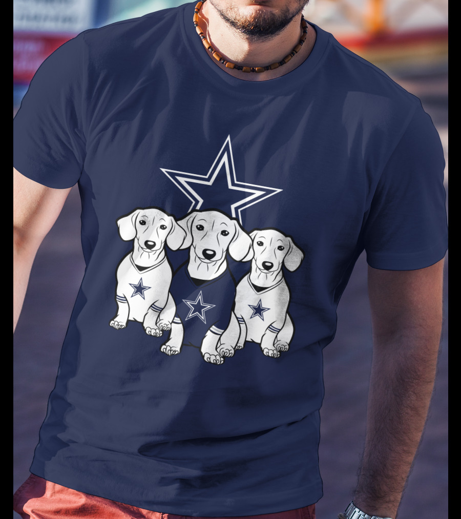 Cowboys Dachshund Trio T-Shirt
