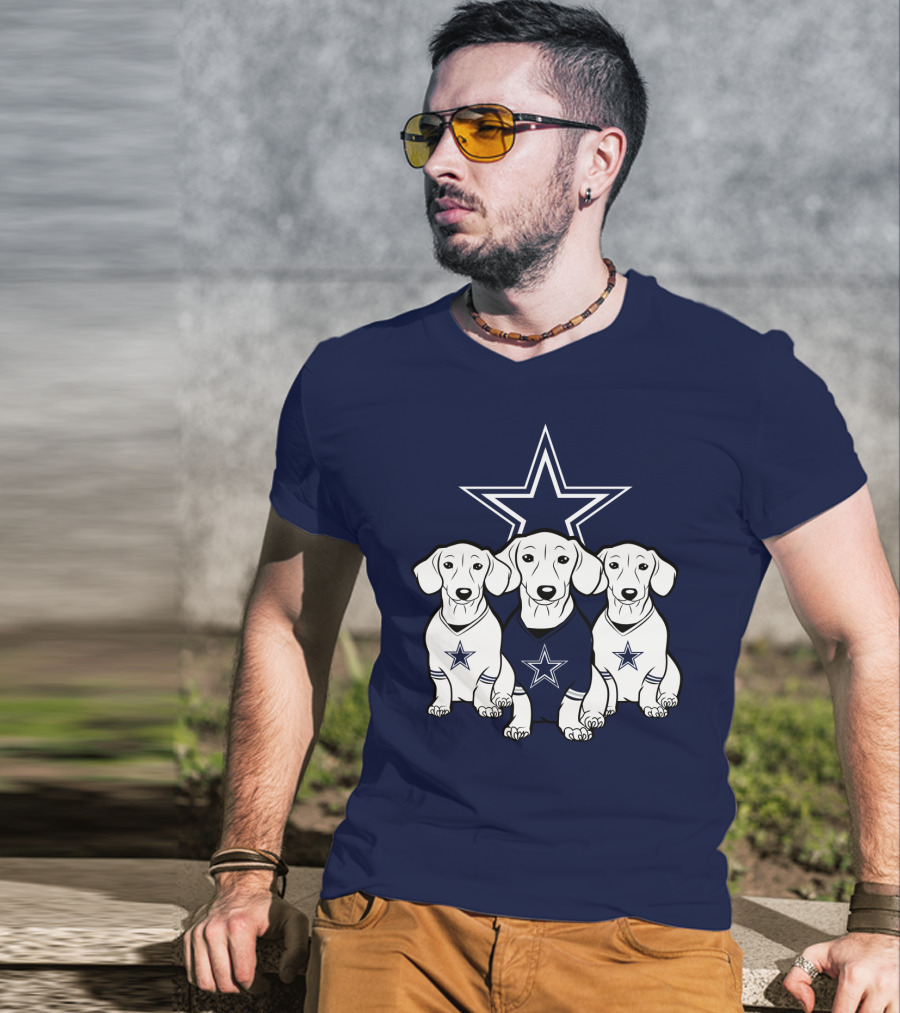Cowboys Dachshund Trio T-Shirt