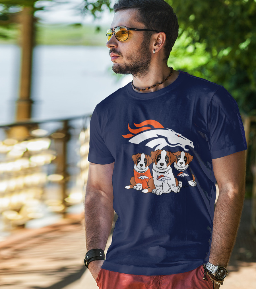 Denver Broncos Saint Bernard T-Shirt