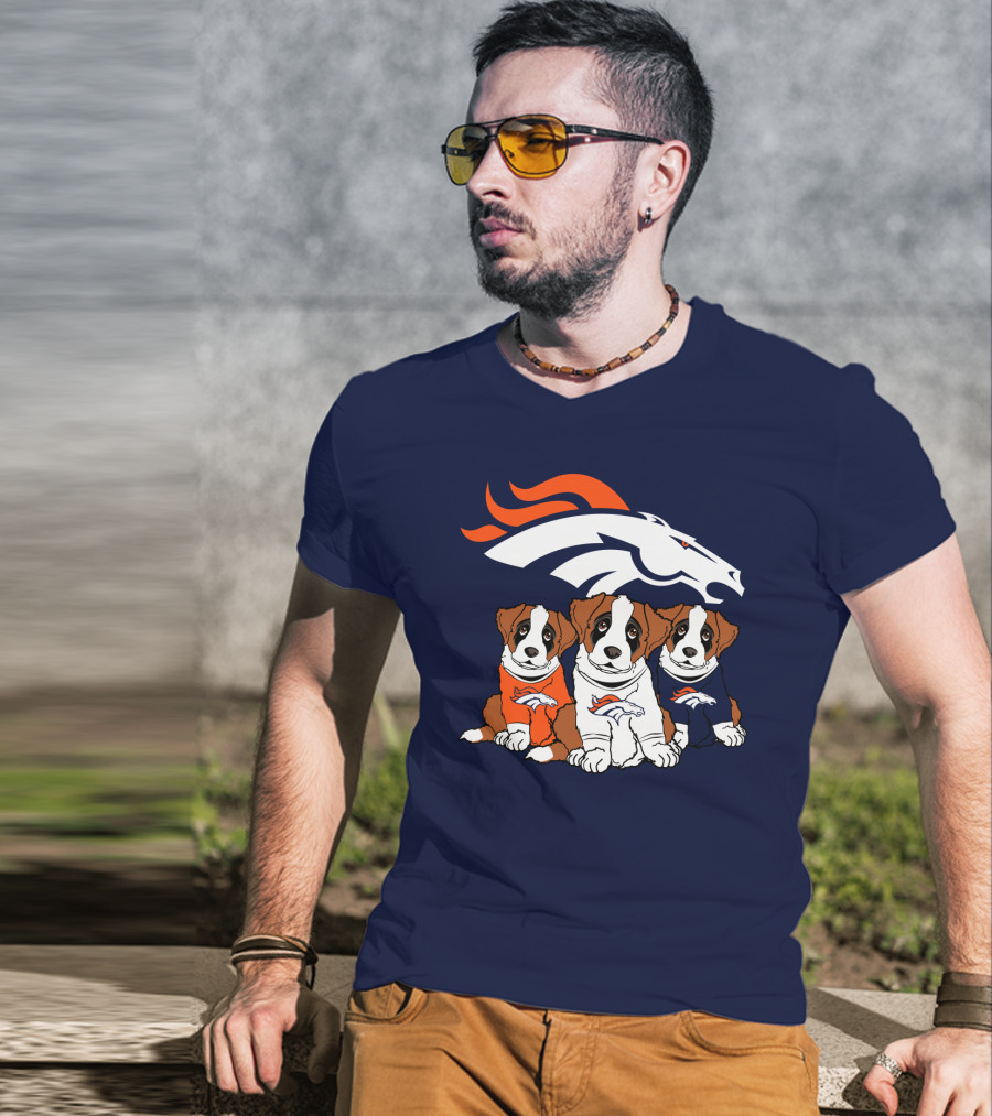 Denver Broncos Saint Bernard T-Shirt