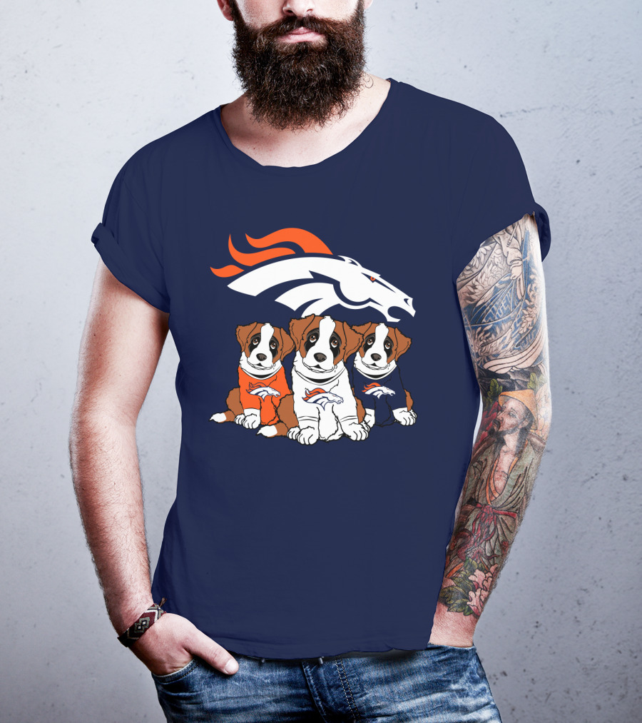Denver Broncos Saint Bernard T-Shirt