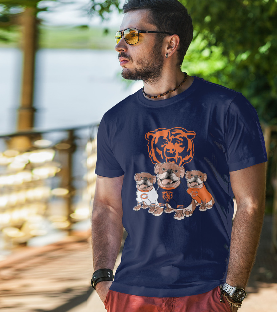 Chicago Bears Bulldog Trio T-Shirt
