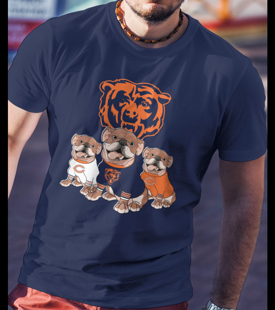 Chicago Bears Bulldog Trio T-Shirt
